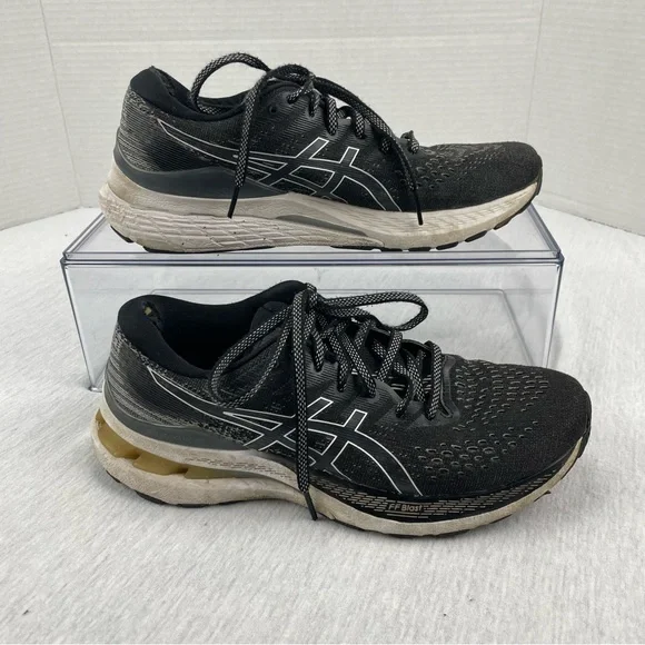 Asics Gel Kayano 28 Running Shoes Sneakers Womens Size 7.5 Black Lace Up - Picture 9 of 12